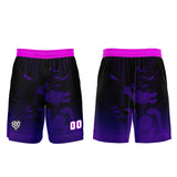 Custom Black Purple Jerseys for Men Women Personalized Soccer Uniforms for Adult and Kid