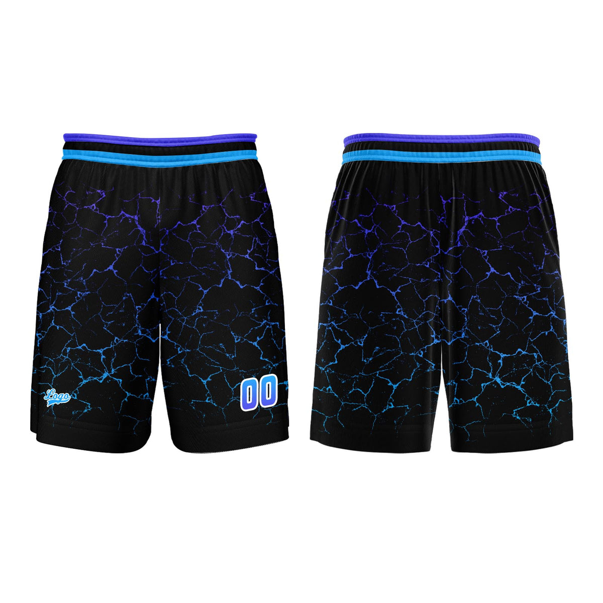 Custom Blue Purple Basketball Jersey Uniform Suit Printed Your Logo Name Number enthsush