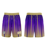 Custom Purple Yellow Jerseys for Men Women Personalized Soccer Uniforms for Adult and Kid