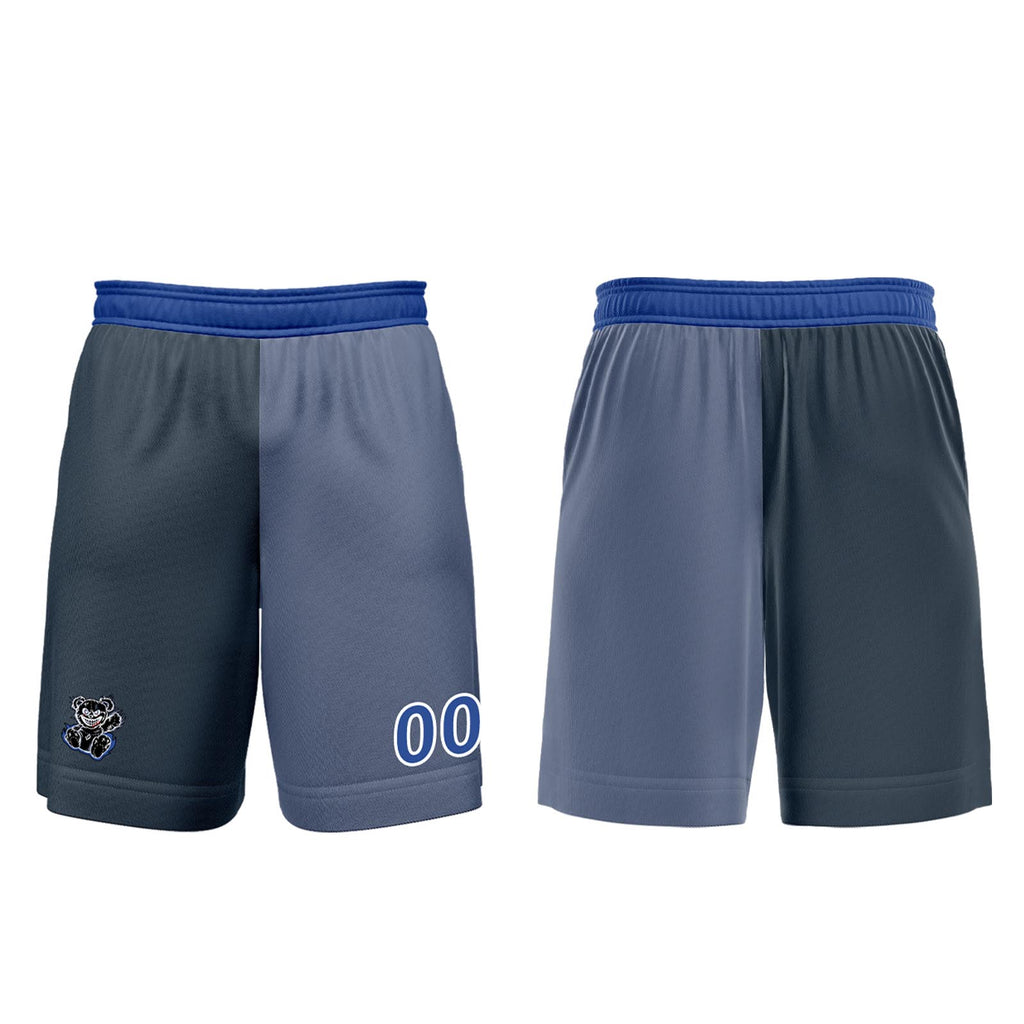 Custom Gray Blue Jerseys for Men Women Personalized Soccer Uniforms for Adult and Kid enthsush