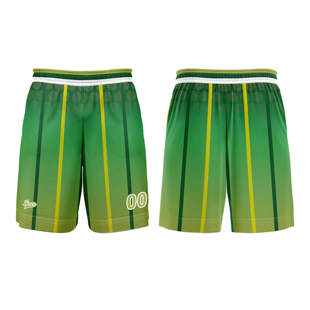 Custom Green Basketball Jersey Uniform Suit Printed Your Logo Name Number enthsush