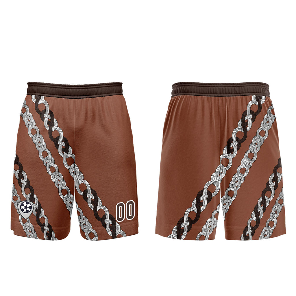 Custom Brown Soccer Jerseys for Men Women Personalized Soccer Uniforms for Adult and Kid enthsush