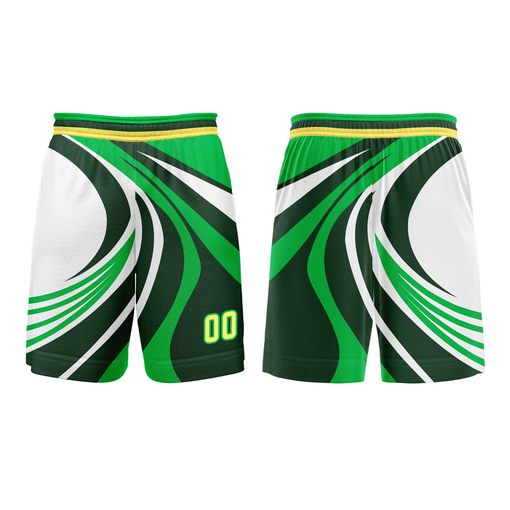 Custom Green Yellow Basketball Jersey Uniform Suit Printed Your Logo Name Number enthsush