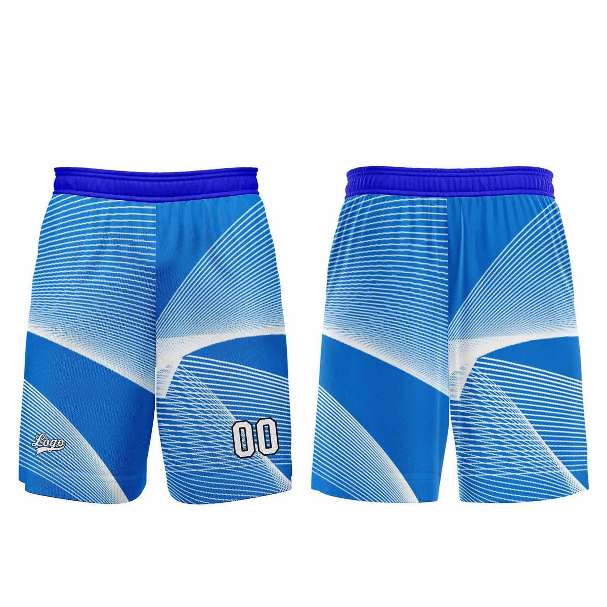 Custom Blue Basketball Jersey Uniform Suit Printed Your Logo Name Number enthsush