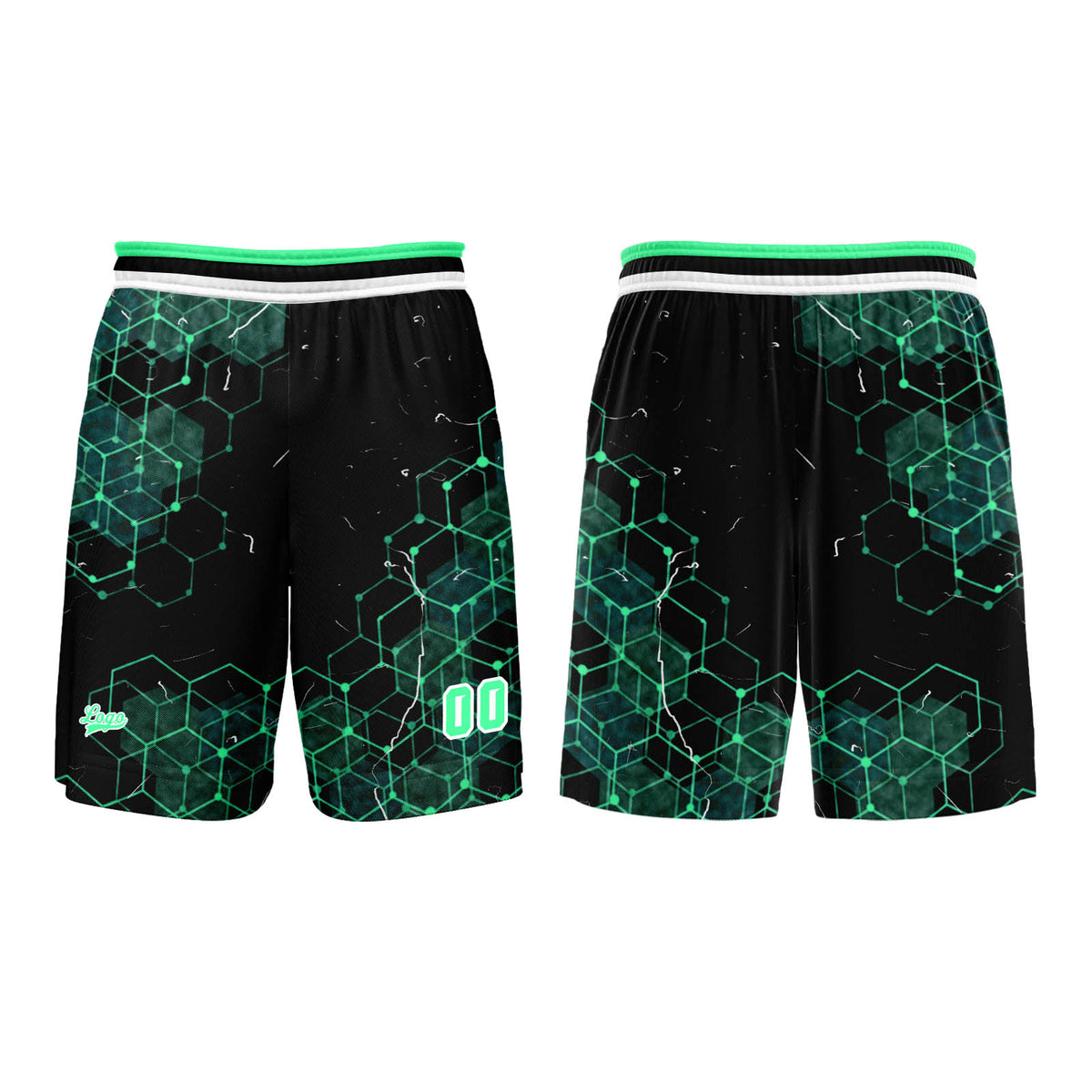 Custom Fluorescent Green Basketball Jersey Uniform Suit Printed Your Logo Name Number enthsush
