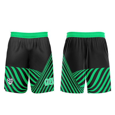 Custom Black Green Soccer Jerseys for Men Women Personalized Soccer Uniforms for Adult and Kid enthsush