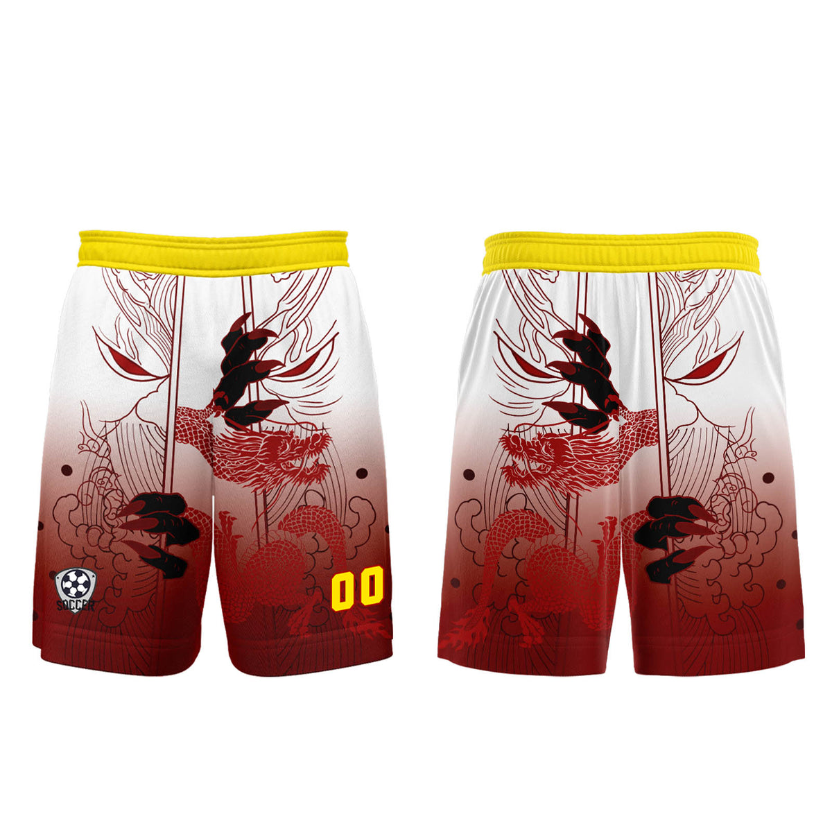 Custom Red Yellow Jerseys for Men Women Personalized Soccer Uniforms for Adult and Kid enthsush