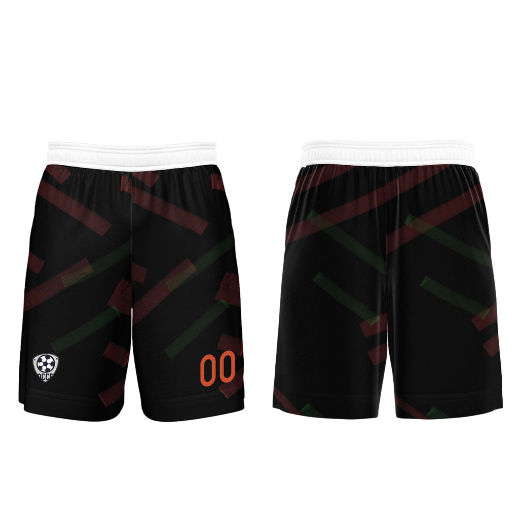 Custom Black Orange Red Jerseys for Men Women Personalized Soccer Uniforms for Adult and Kid enthsush