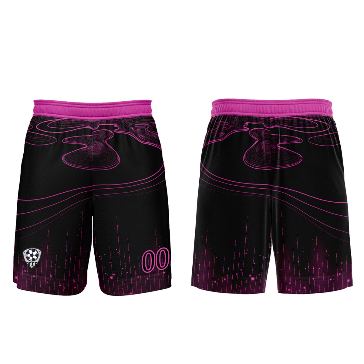 Custom Black Rose Purple Soccer Jerseys for Men Women Personalized Soccer Uniforms for Adult and Kid enthsush
