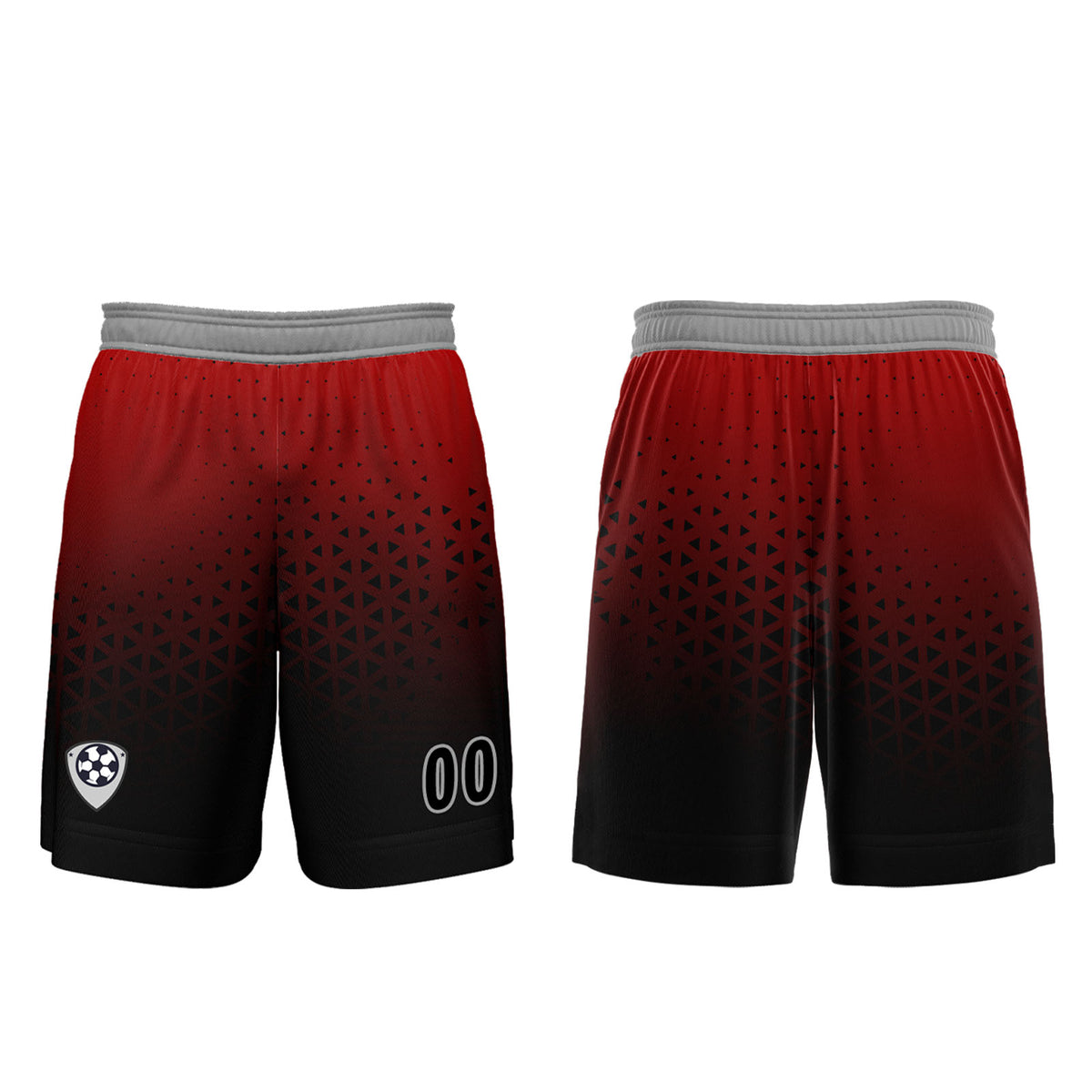 Custom Red Gray Jerseys for Men Women Personalized Soccer Uniforms for Adult and Kid enthsush