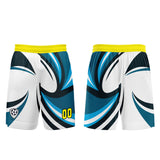 Custom White Blue Jerseys for Men Women Personalized Soccer Uniforms for Adult and Kid