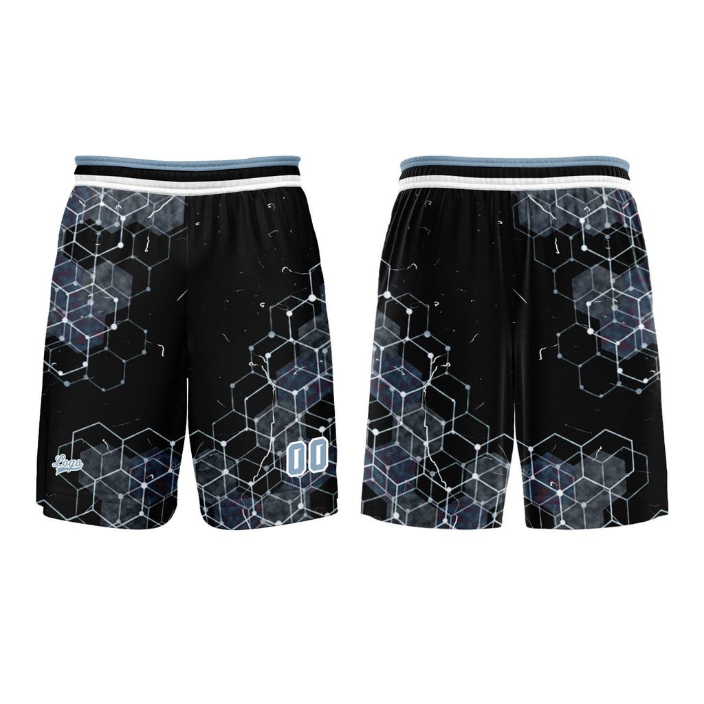 Custom Gray Blue Basketball Jersey Uniform Suit Printed Your Logo Name Number enthsush
