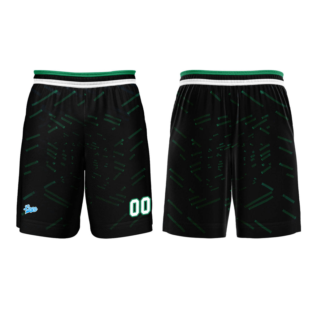 Custom Black Dark Green Basketball Jersey Uniform Suit Printed Your Logo Name Number enthsush