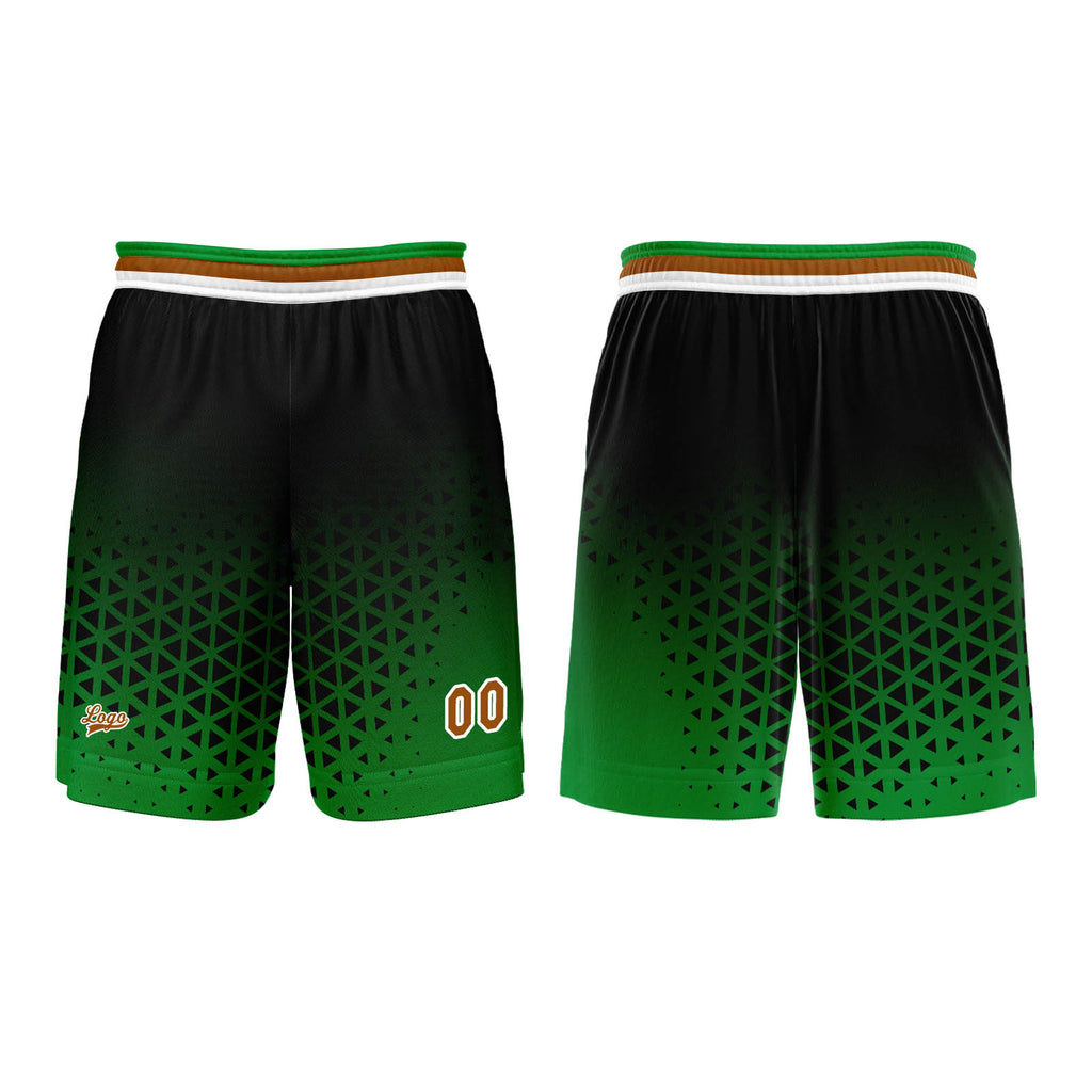 Custom  Green Brown Basketball Jersey Uniform Suit Printed Your Logo Name Number enthsush