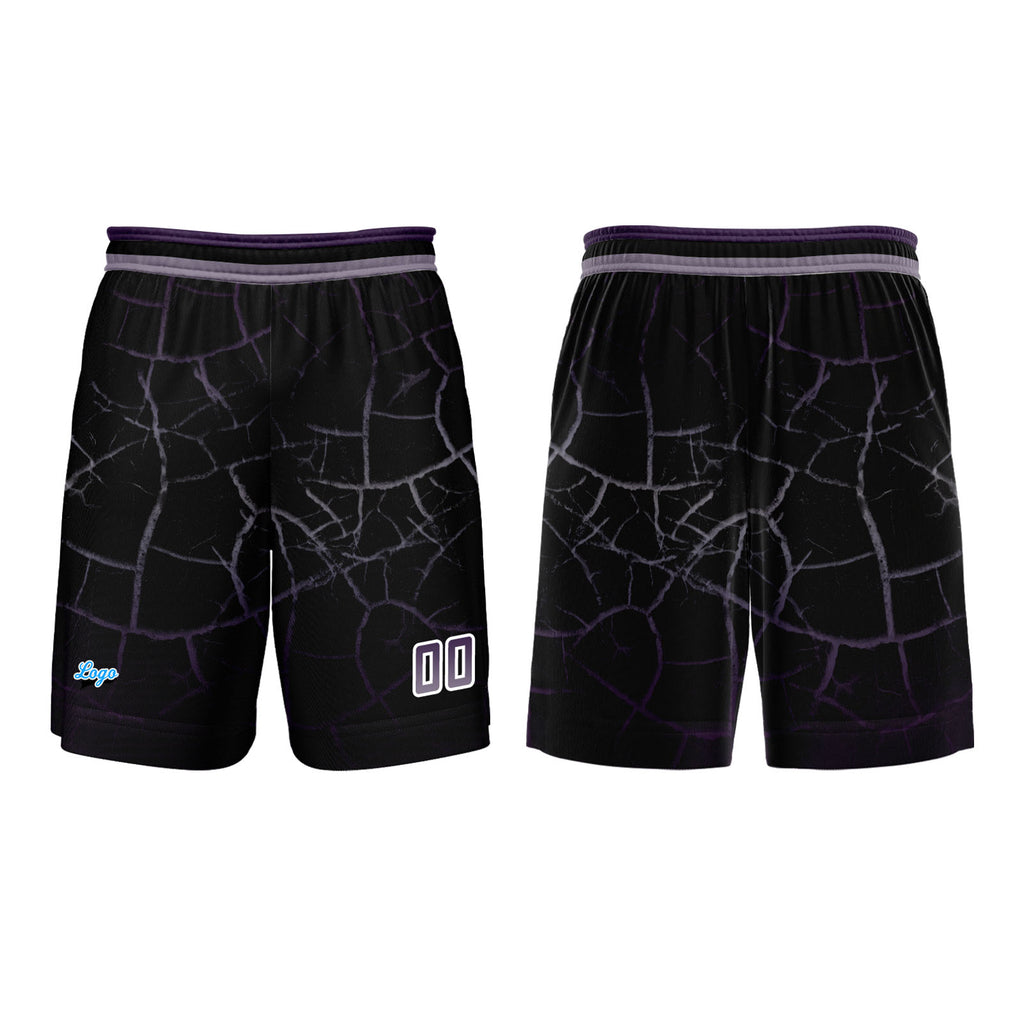 Custom Gray-violet Basketball Jersey Uniform Suit Printed Your Logo Name Number enthsush