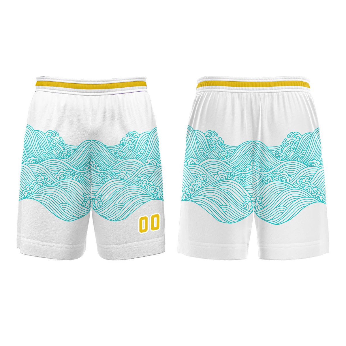 Custom White Blue Lemon Yellow Basketball Jersey Uniform Suit Printed Your Logo Name Number enthsush