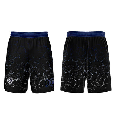 Custom Black Deepblue Jerseys for Men Women Personalized Soccer Uniforms for Adult and Kid enthsush