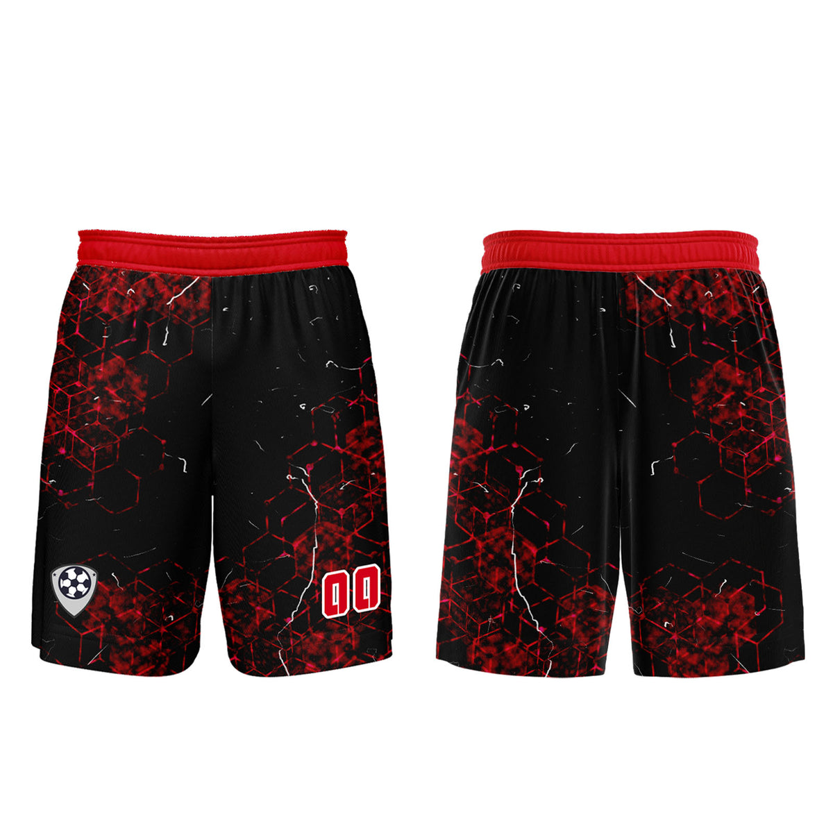 Custom Red Jerseys for Men Women Personalized Soccer Uniforms for Adult and Kid enthsush