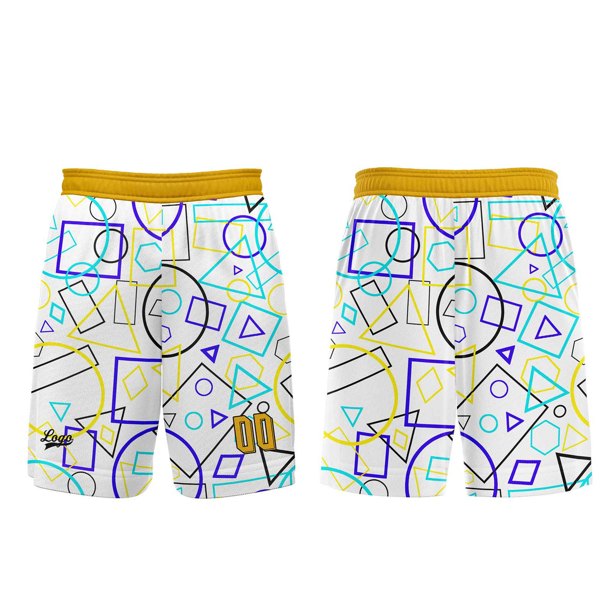 Custom White Yellow Basketball Jersey Uniform Suit Printed Your Logo Name Number enthsush