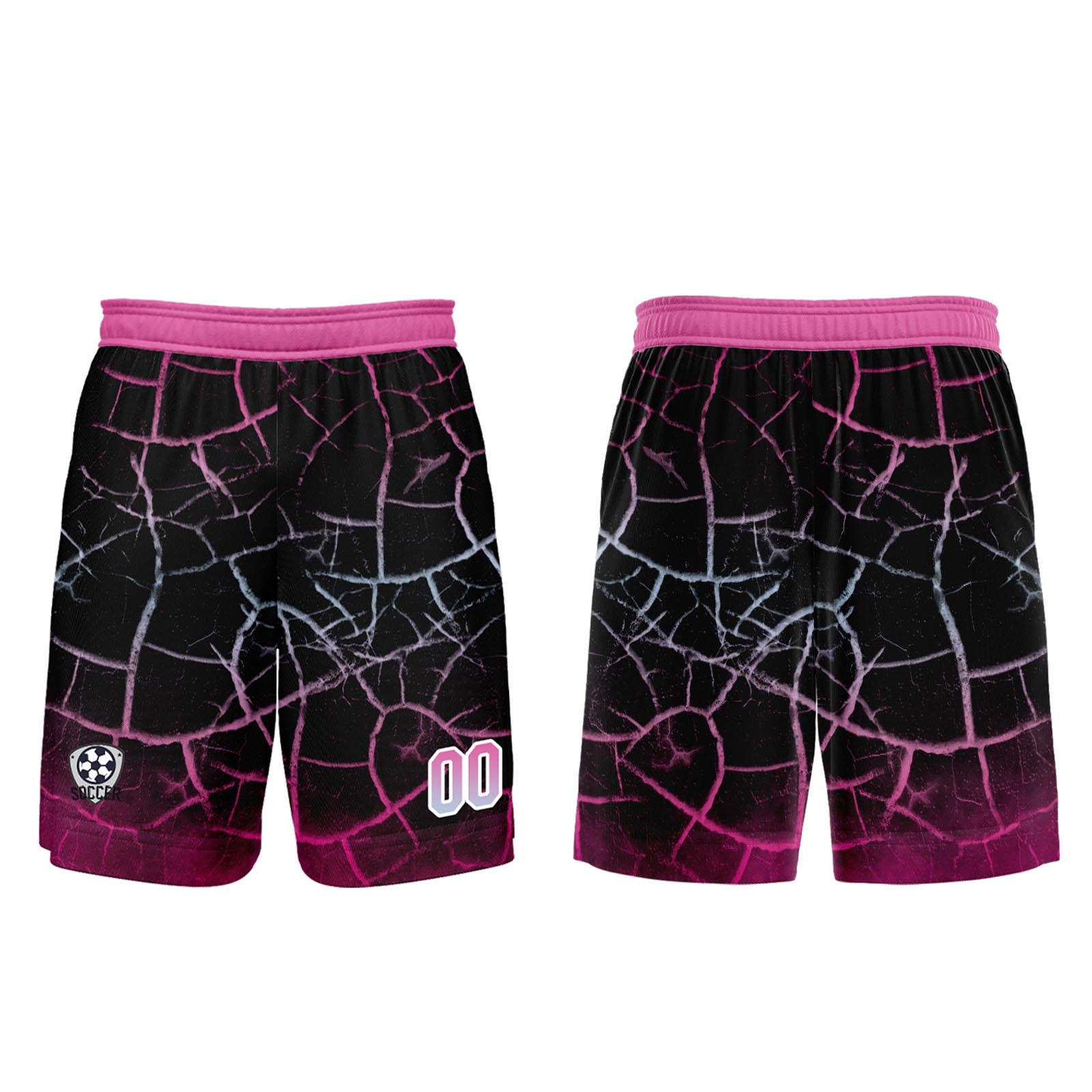 Custom Black Pink Jerseys for Men Women Personalized Soccer Uniforms for Adult and Kid enthsush