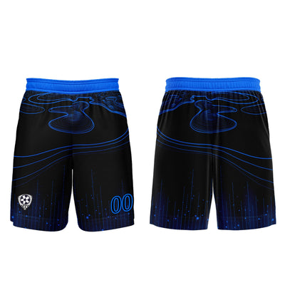 Custom Black Blue Soccer Jerseys for Men Women Personalized Soccer Uniforms for Adult and Kid enthsush