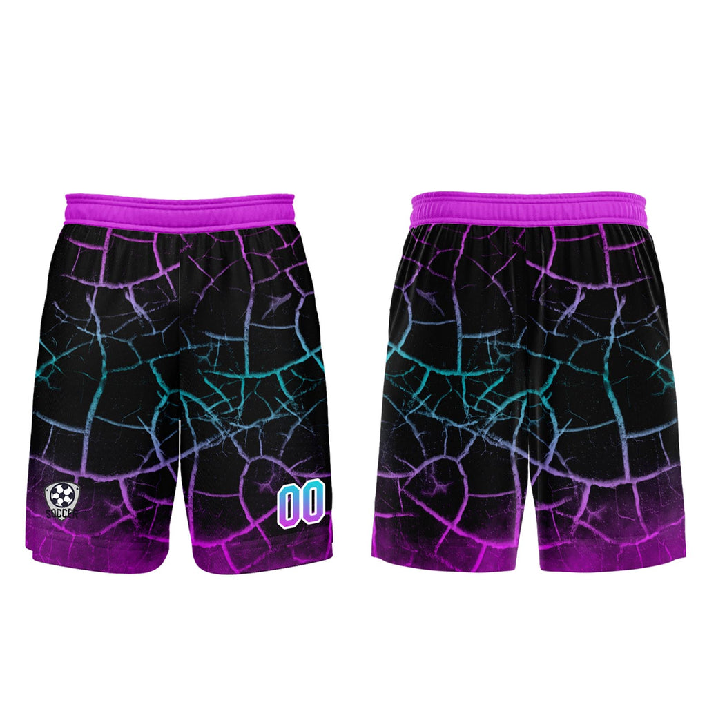 Custom Black Purple Jerseys for Men Women Personalized Soccer Uniforms for Adult and Kid enthsush