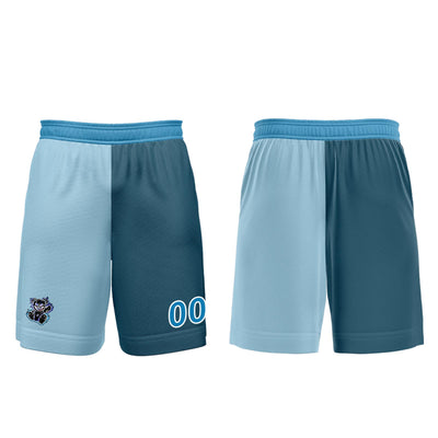 Custom Light Blue Dark Blue Jerseys for Men Women Personalized Soccer Uniforms for Adult and Kid enthsush