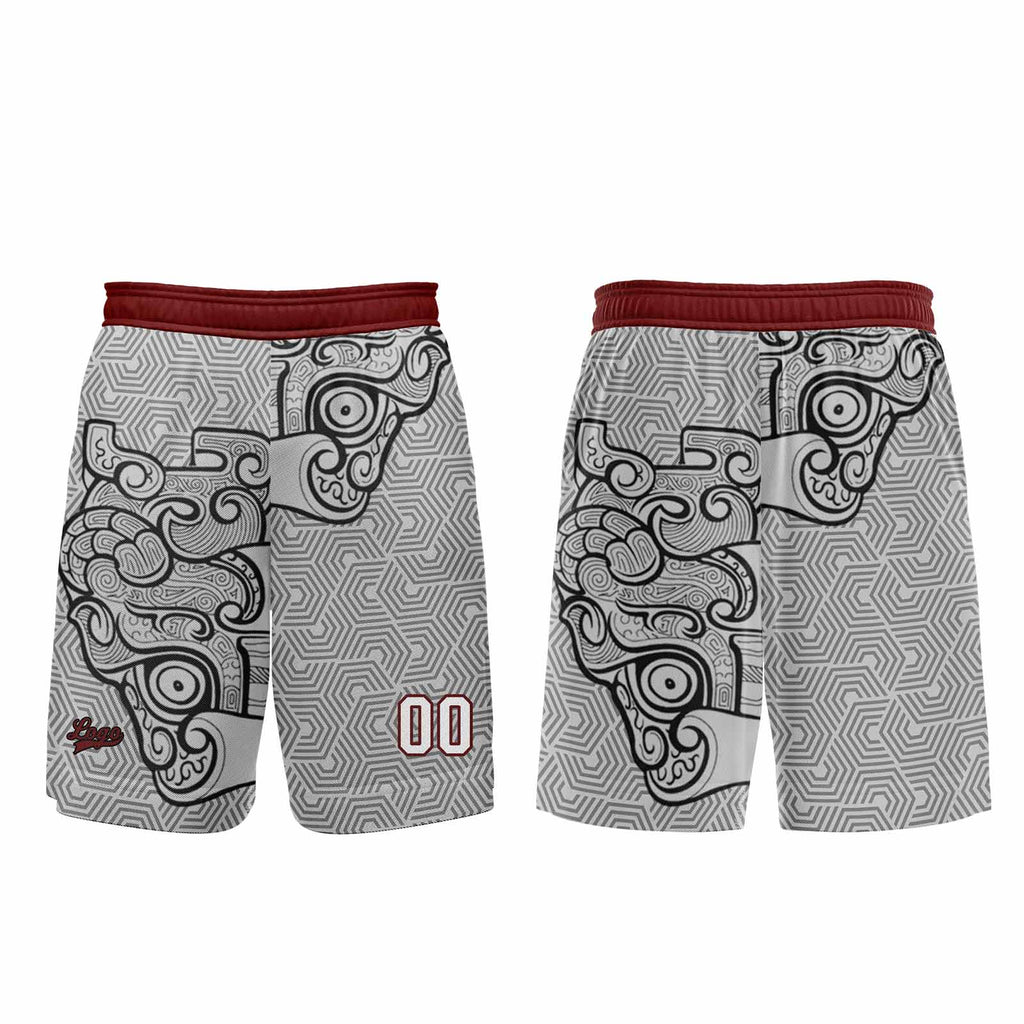 Custom Gray Black Basketball Jersey Uniform Suit Printed Your Logo Name Number enthsush