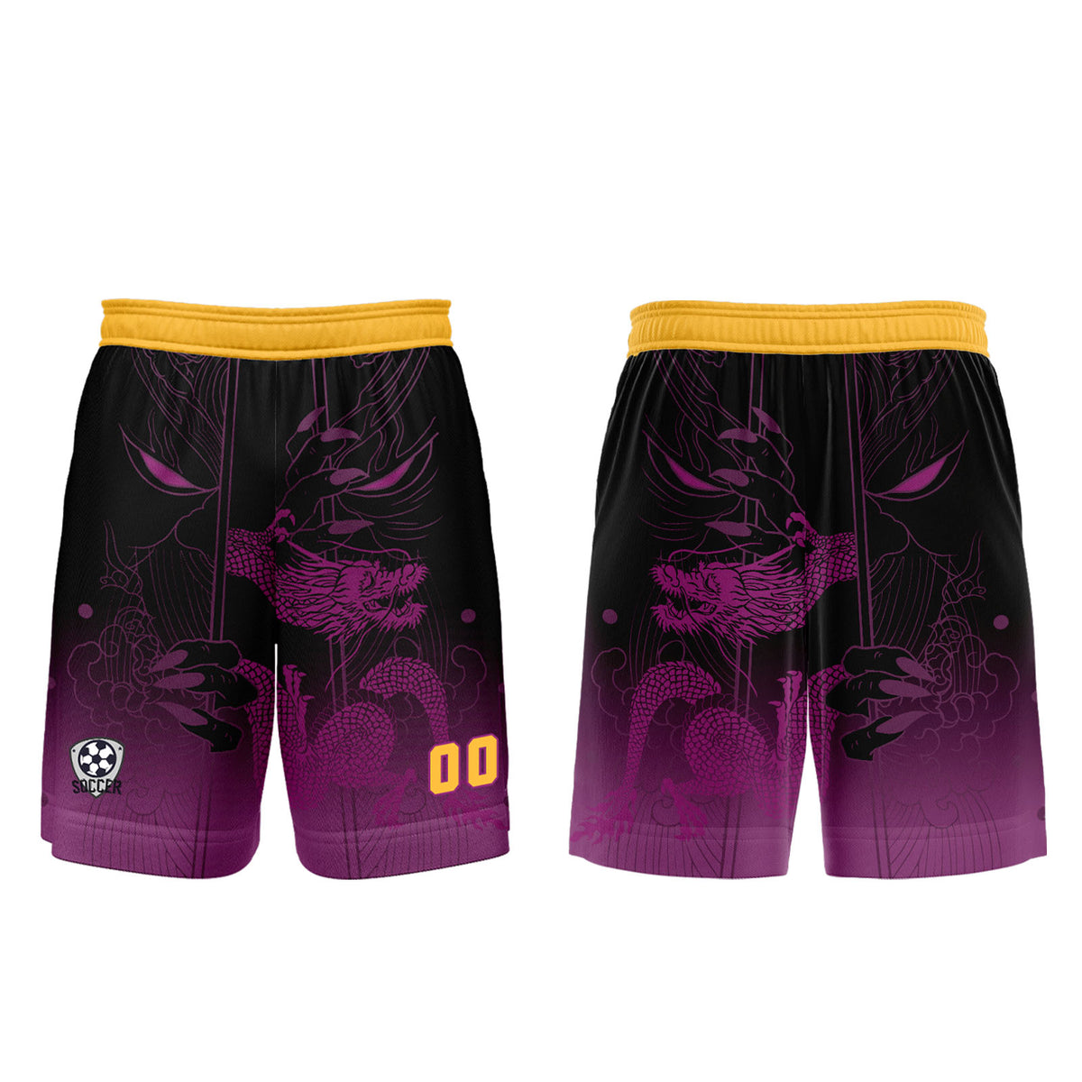 Custom Purple Orange Jerseys for Men Women Personalized Soccer Uniforms for Adult and Kid enthsush