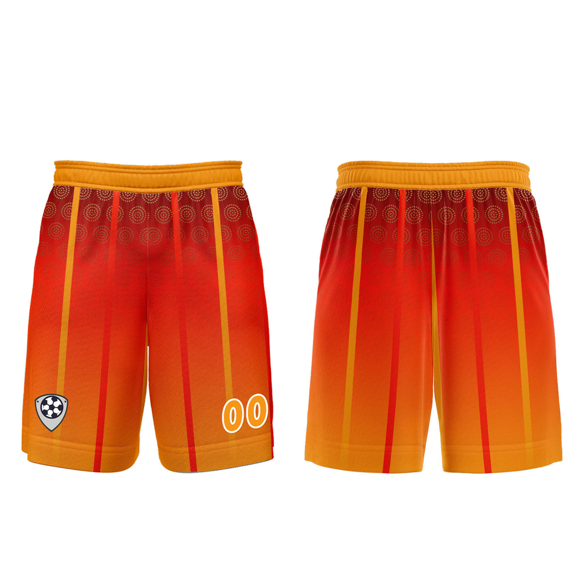 Custom Orange Yellow Jerseys for Men Women Personalized Soccer Uniforms for Adult and Kid enthsush