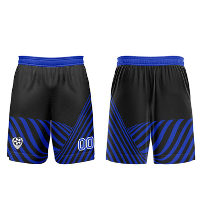Custom Black Blue Soccer Jerseys for Men Women Personalized Soccer Uniforms for Adult and Kid enthsush