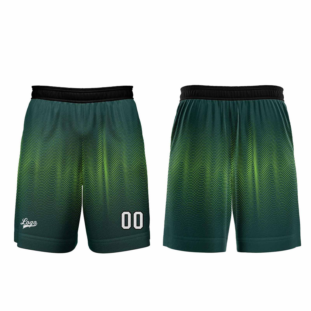 Custom Green Basketball Jersey Uniform Suit Printed Your Logo Name Number enthsush
