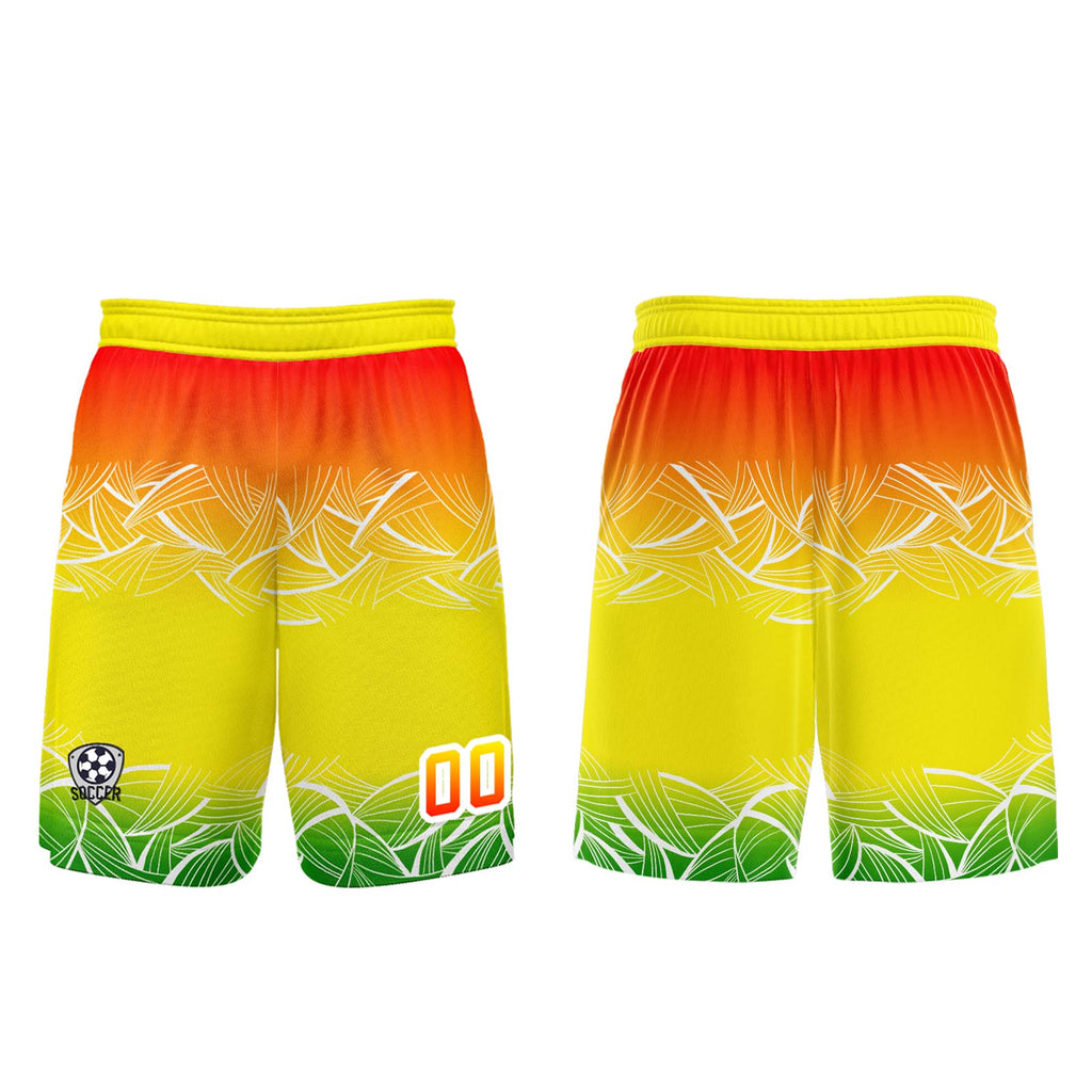 Custom Yellow Orange Jerseys for Men Women Personalized Soccer Uniforms for Adult and Kid enthsush