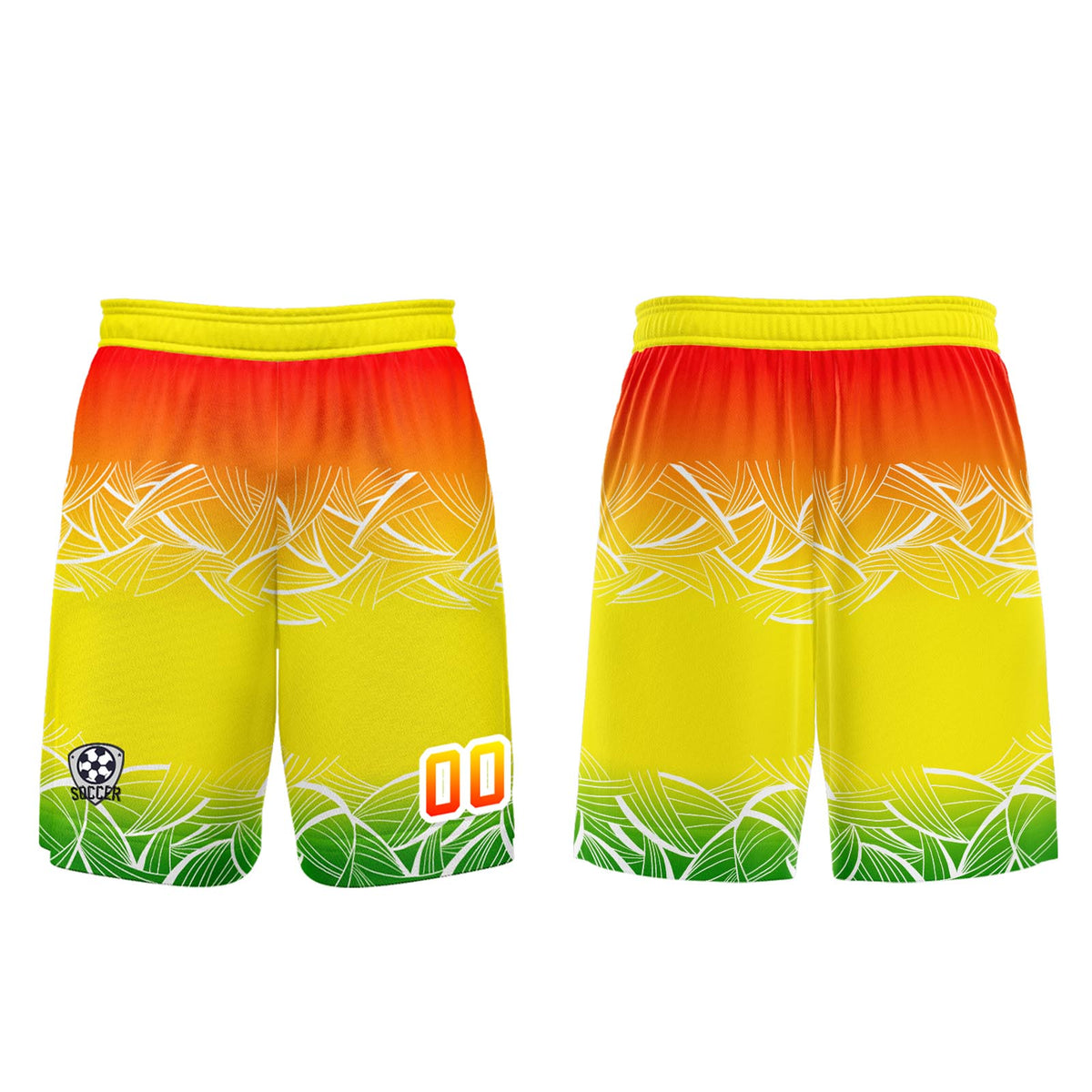 Custom Yellow Orange Jerseys for Men Women Personalized Soccer Uniforms for Adult and Kid enthsush