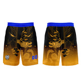 Custom Yellow Blue Jerseys for Men Women Personalized Soccer Uniforms for Adult and Kid