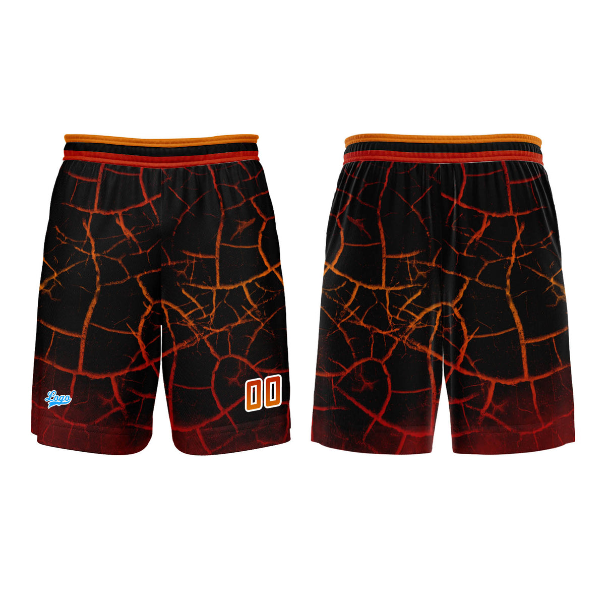 Custom Orange Red Basketball Jersey Uniform Suit Printed Your Logo Name Number enthsush