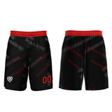 Custom Black Red Jerseys for Men Women Personalized Soccer Uniforms for Adult and Kid
