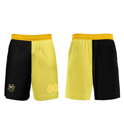 Custom Black Yellow Jerseys for Men Women Personalized Soccer Uniforms for Adult and Kid enthsush