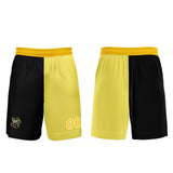 Custom Black Yellow Jerseys for Men Women Personalized Soccer Uniforms for Adult and Kid