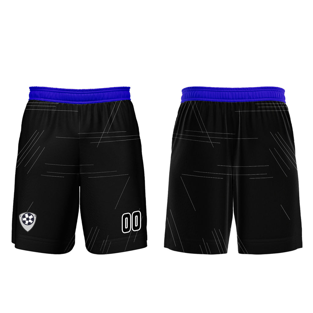 Custom Black Blue Jerseys for Men Women Personalized Soccer Uniforms for Adult and Kid enthsush