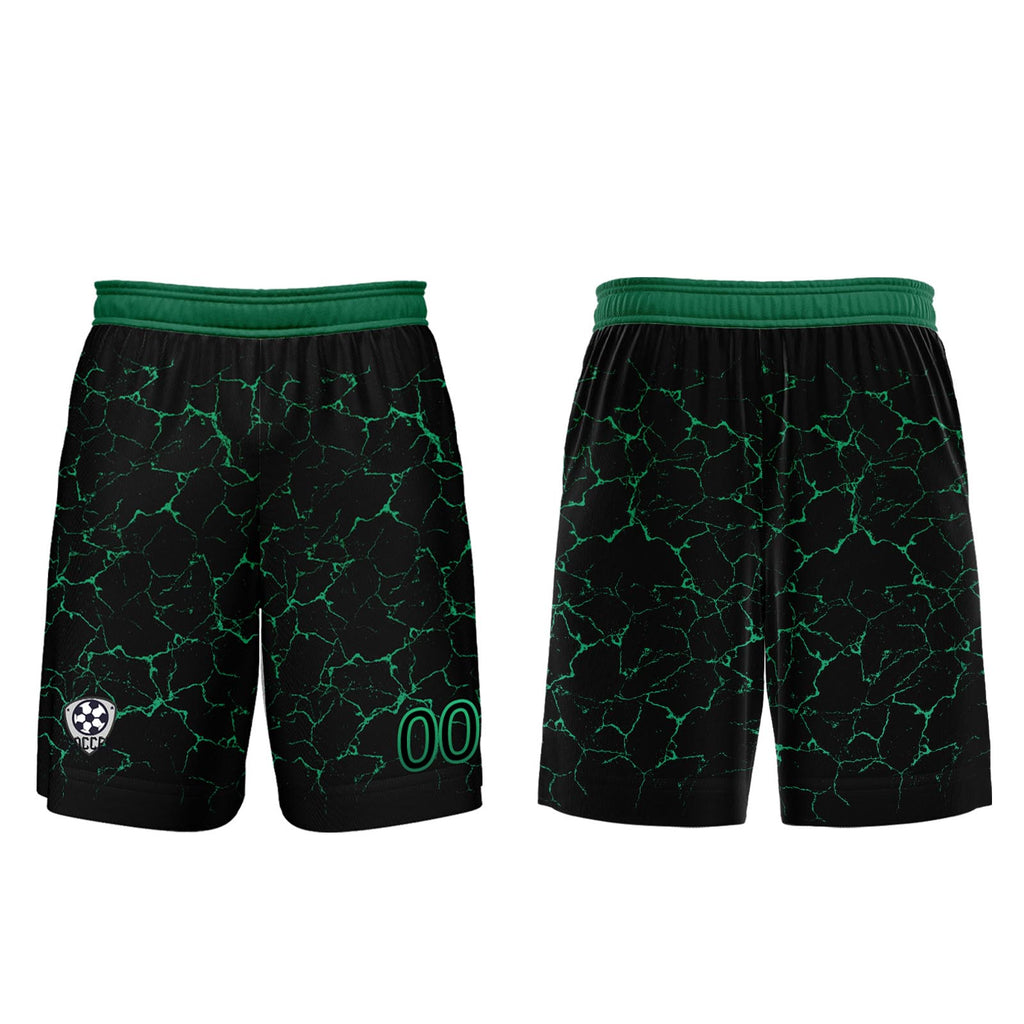 Custom Black Green Jerseys for Men Women Personalized Soccer Uniforms for Adult and Kid enthsush