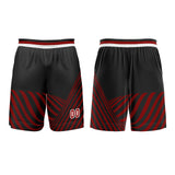 Custom Red Basketball Jersey Uniform Suit Printed Your Logo Name Number