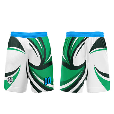 Custom White Green Jerseys for Men Women Personalized Soccer Uniforms for Adult and Kid enthsush