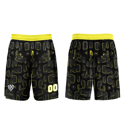 Custom Black Yellow Jerseys for Men Women Personalized Soccer Uniforms for Adult and Kid enthsush