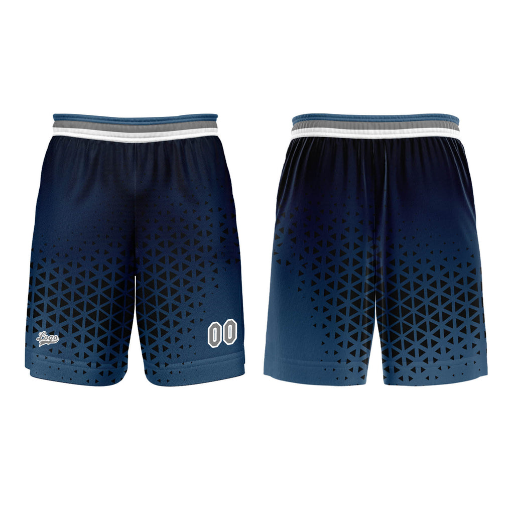 Custom Blue Gray Basketball Jersey Uniform Suit Printed Your Logo Name Number enthsush