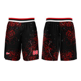 Custom Red Basketball Jersey Uniform Suit Printed Your Logo Name Number