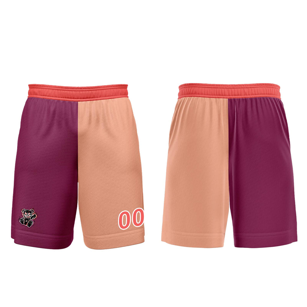 Custom Fuchsia Light Brown Jerseys for Men Women Personalized Soccer Uniforms for Adult and Kid enthsush