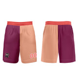Custom Fuchsia Light Brown Jerseys for Men Women Personalized Soccer Uniforms for Adult and Kid