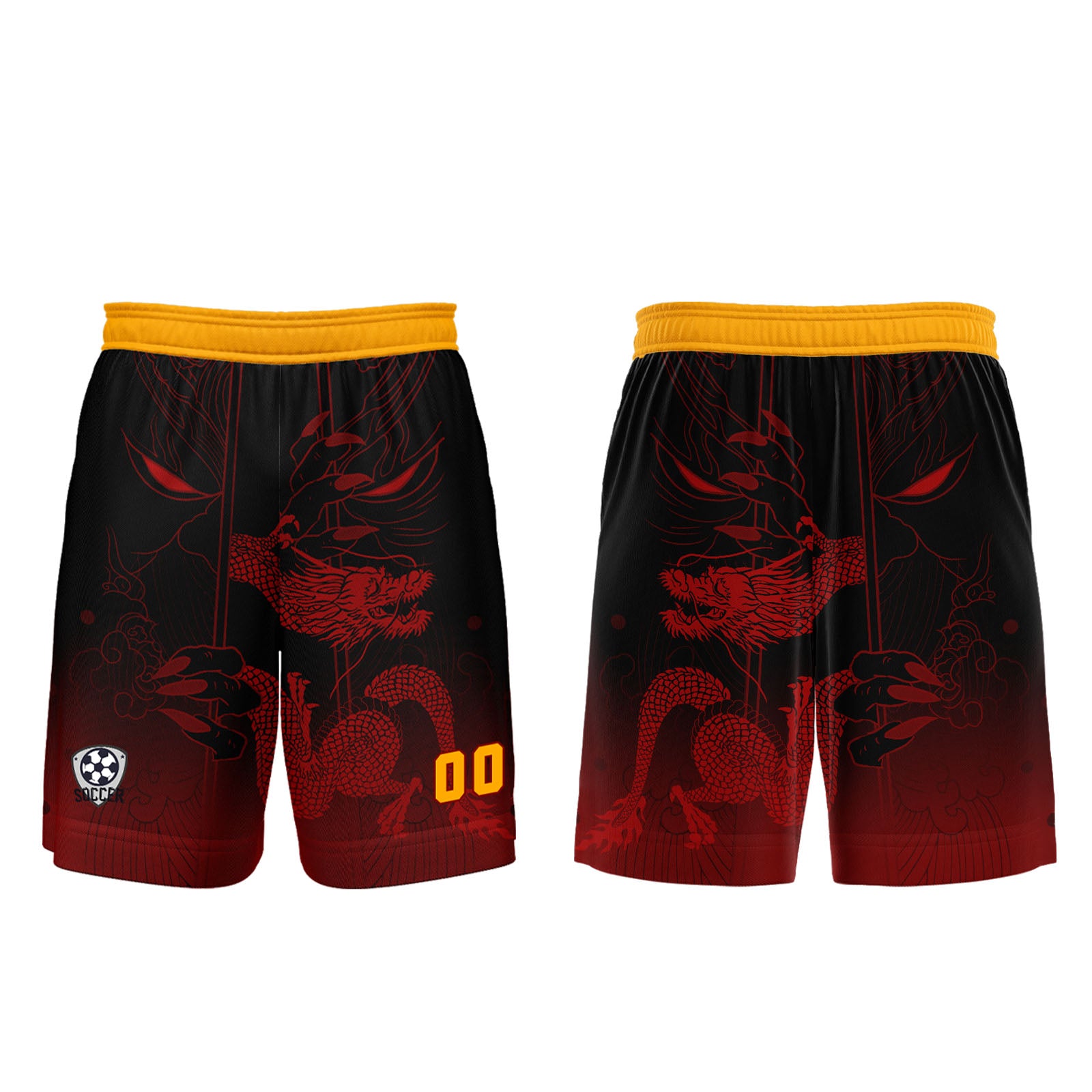 Custom Red Orange Jerseys for Men Women Personalized Soccer Uniforms for Adult and Kid enthsush