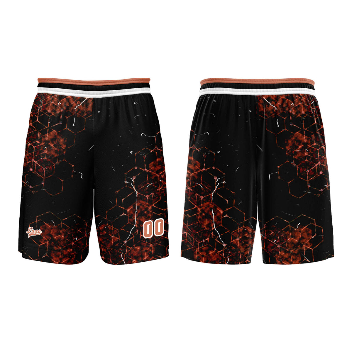 Custom Orange Basketball Jersey Uniform Suit Printed Your Logo Name Number enthsush